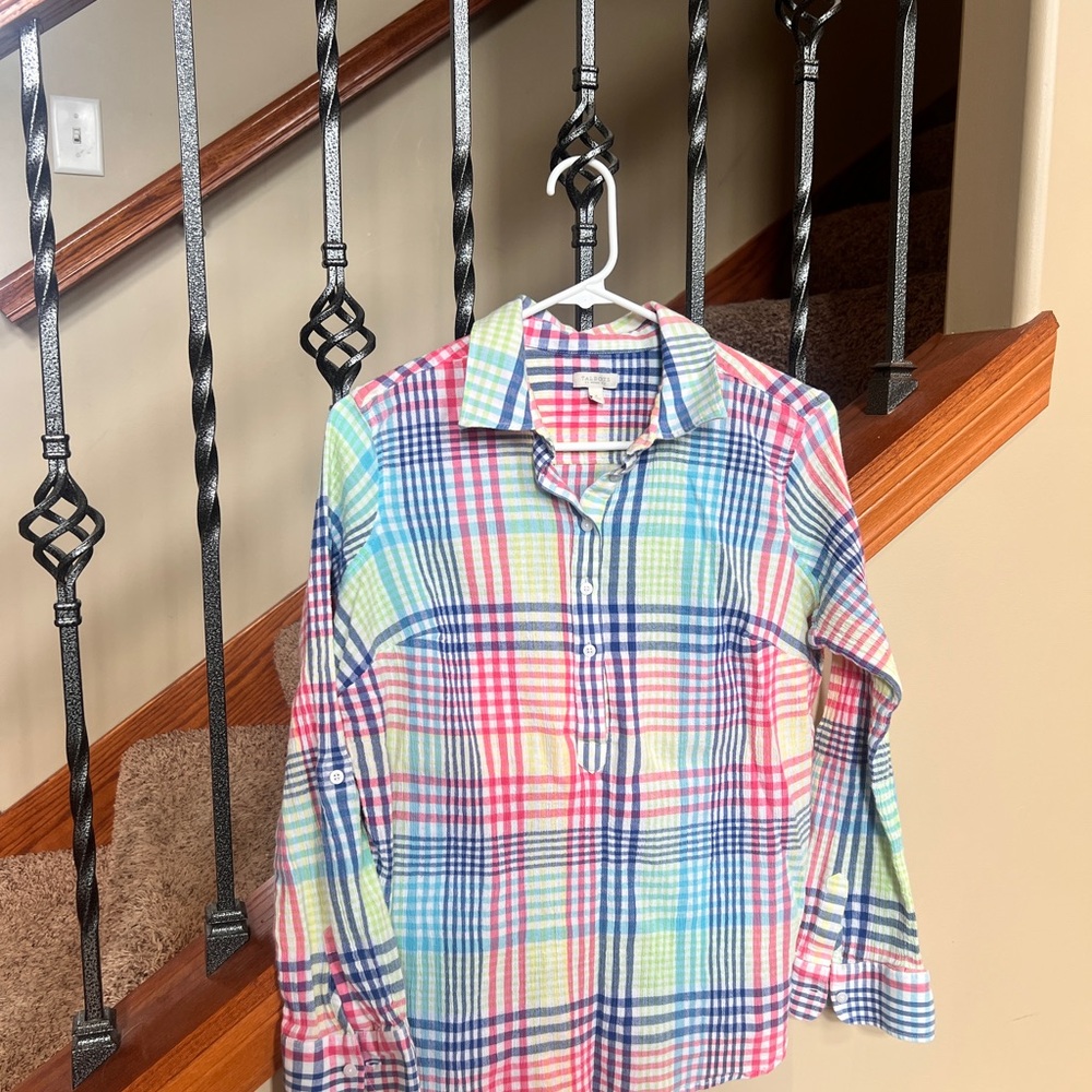 Colorful Plaid Womens Shirt
